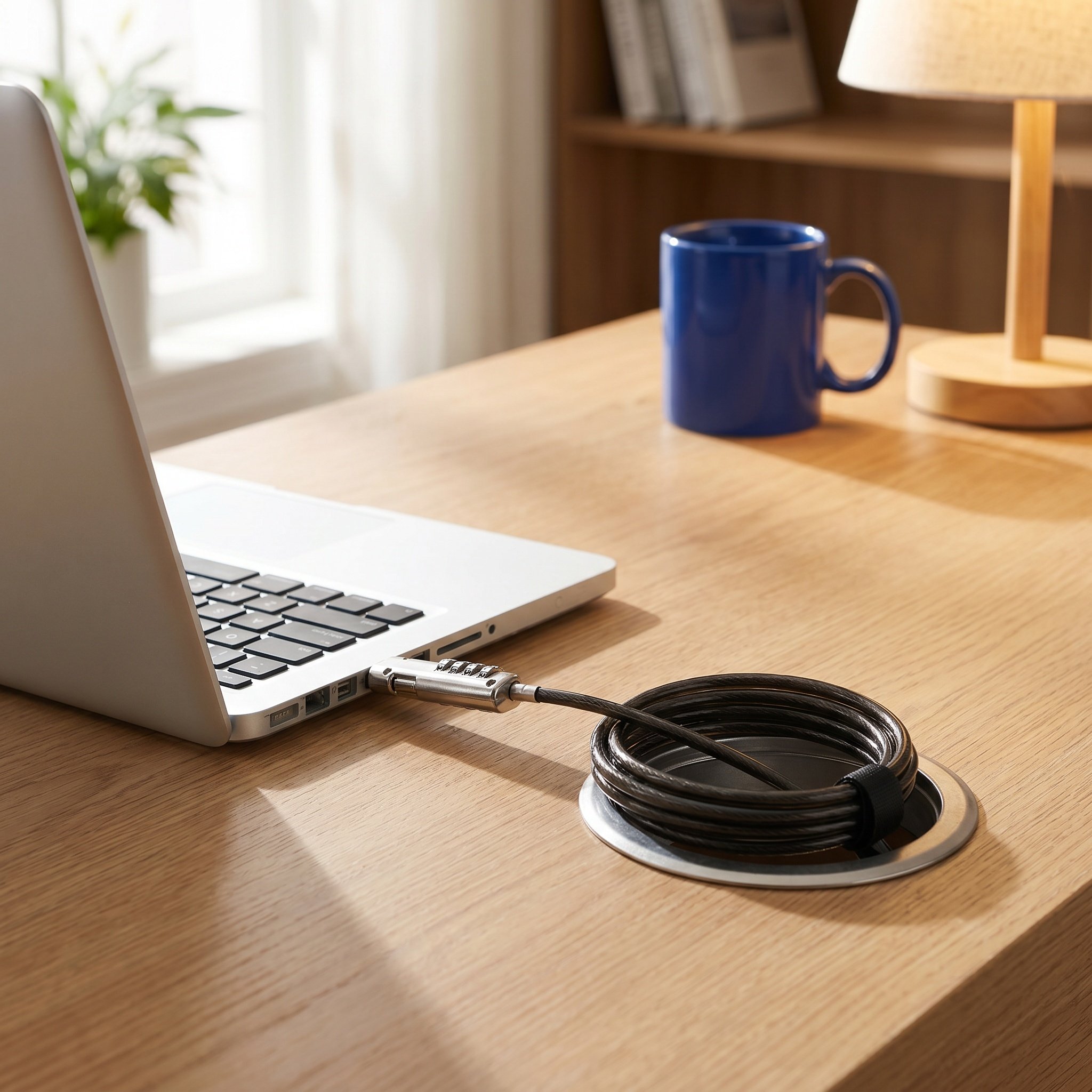 Laptop Lock Cable - Cabo de segurança portátil em liga