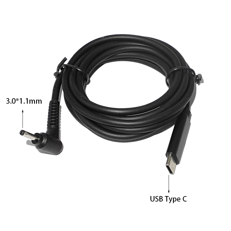 Laptop Lock Cable - USB Tipo C para DC Cabo