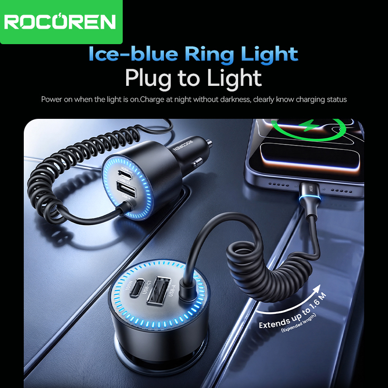 Carregador de carro Rocoren 20 - Laptop Lock Cable avaliação e preço