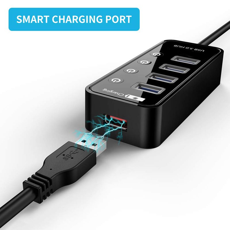 Hub usb 3.0 4 7 portas carrega - Laptop Lock Cable avaliação e preço