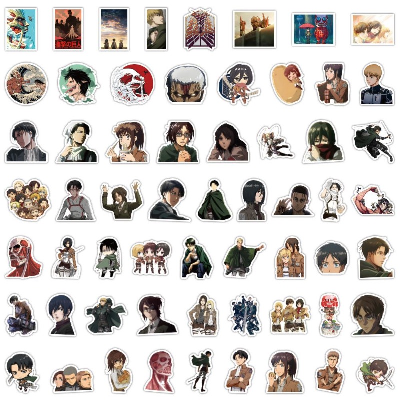 60 Adesivos de Anime Attack on - Laptop Accessories All avaliação e preço