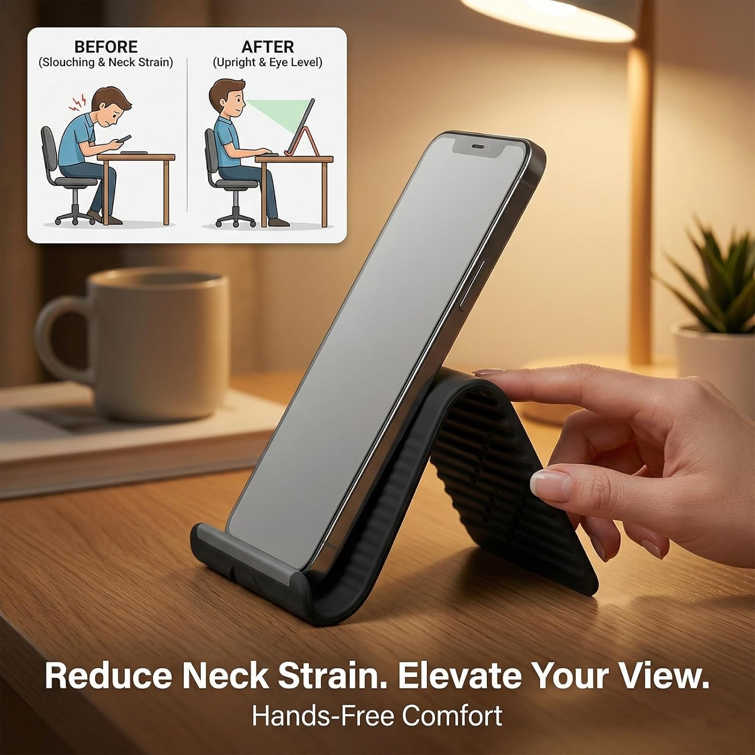 Suporte de Telefone de Silicon - Laptop Extra Accessories avaliação e preço
