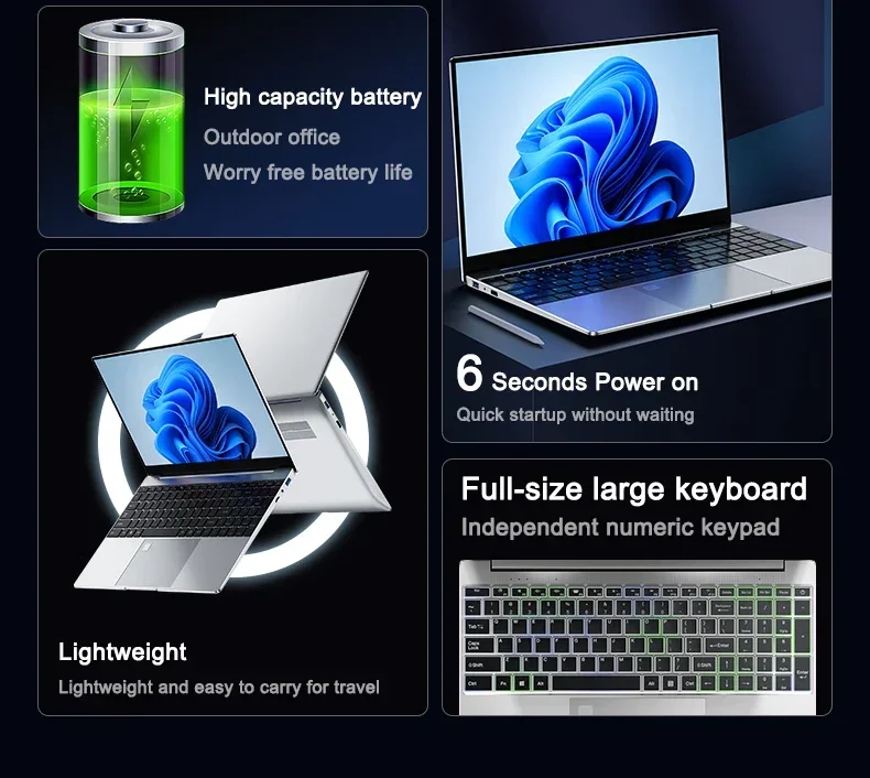Laptop Slim Leve de 14.1